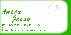 anita jacso business card